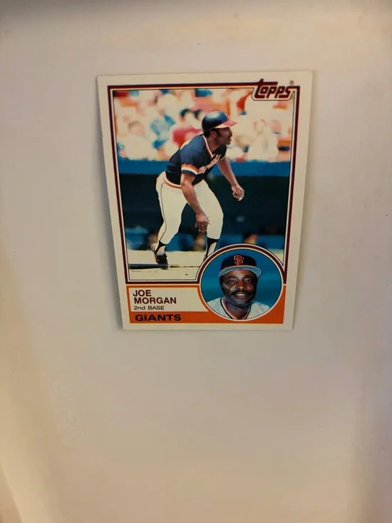 1983 topps Joe Morgan giants baseball card - Picture 1 of 2